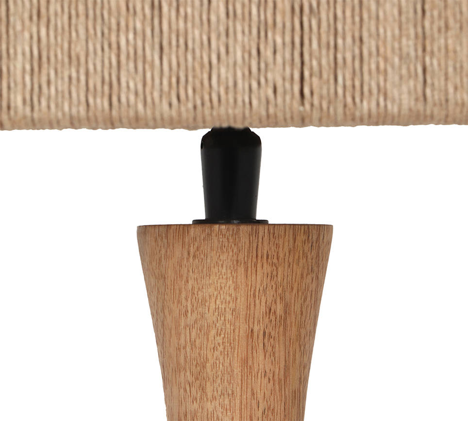 Toba lauavalgusti E27 puit/beez - Image 5