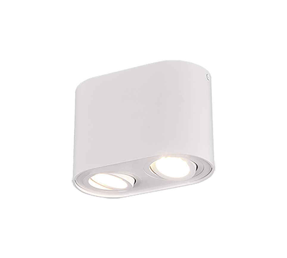 Laevalgusti Cookie 2 tk GU10 matt valge