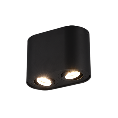 Laevalgusti 2 tk GU10 must matte