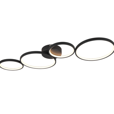 Rondo LED laevalgusti 4 tk must matte