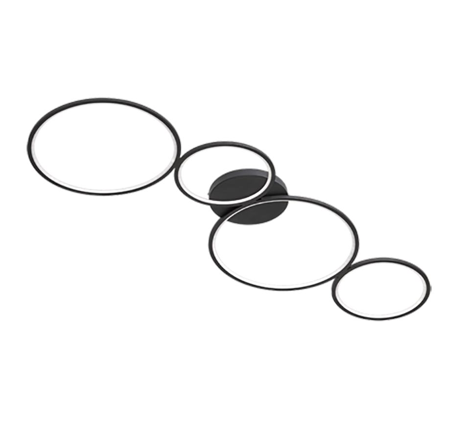 Rondo LED laevalgusti 4 tk must matte - Image 4