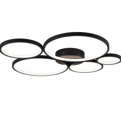 Rondo LED laevalgusti 5 tk must matte
