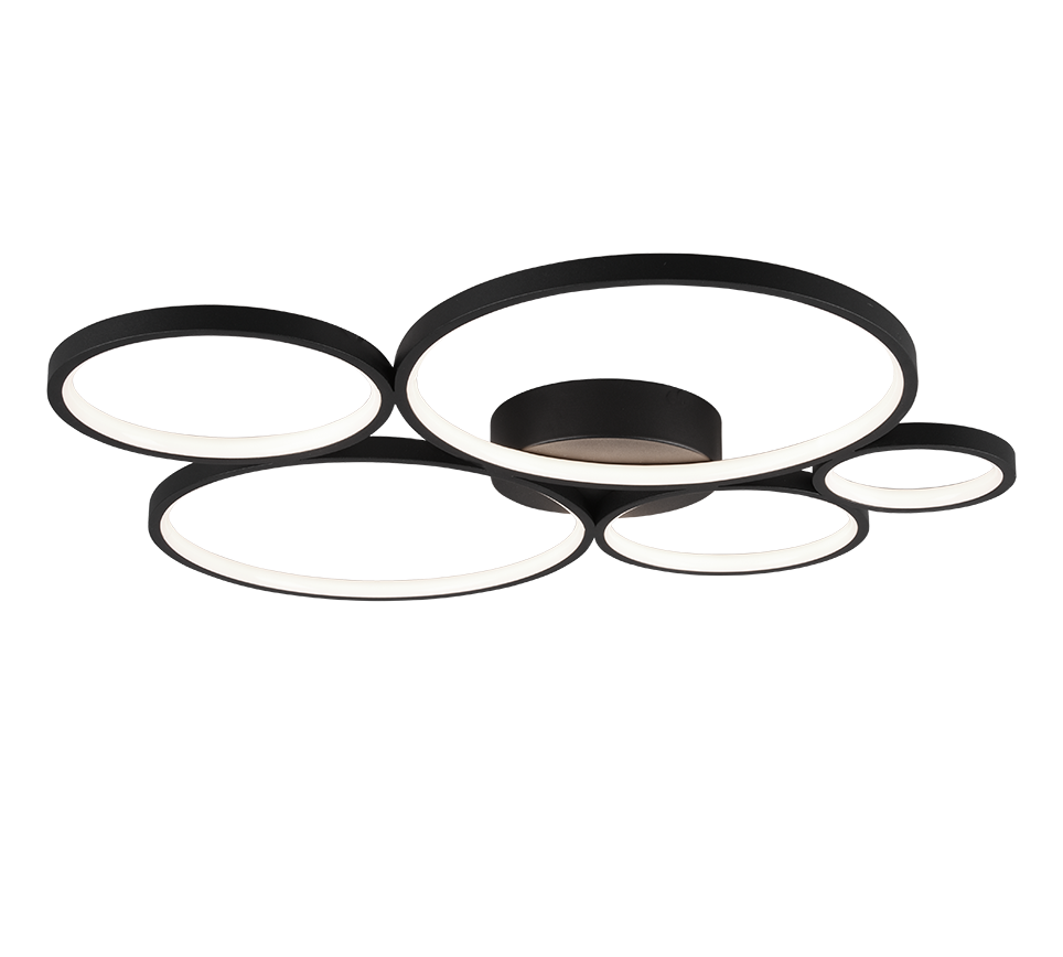 Rondo LED laevalgusti 5 tk must matte