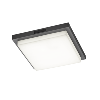 Bermejo LED laevalgusti 30x30 cm musta antratsiidi