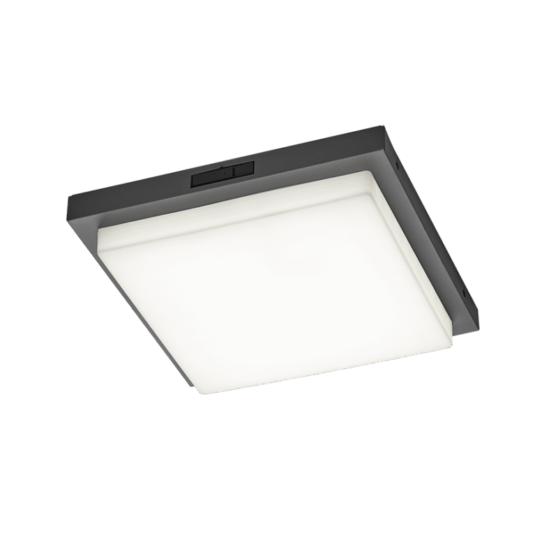 Bermejo LED laevalgusti 30x30 cm musta antratsiidi