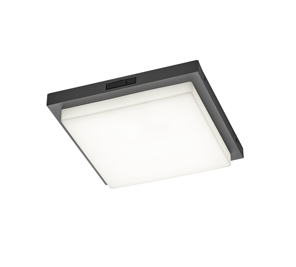 Bermejo LED laevalgusti 30x30 cm musta antratsiidi