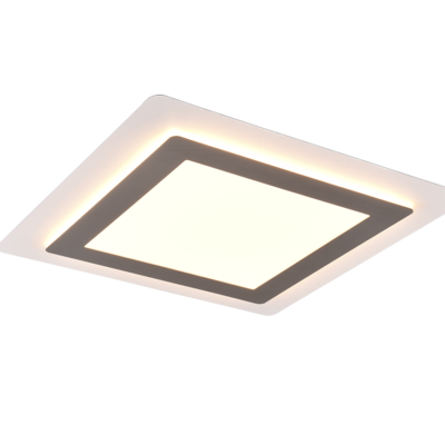 Laevalgusti Morgan LED 45x45 cm valge/hõbedane teras