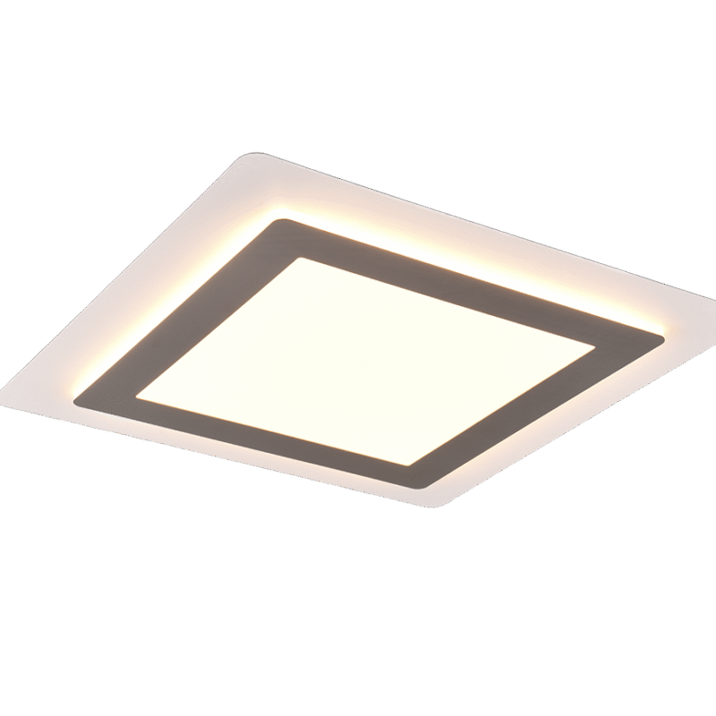 Laevalgusti Morgan LED 45x45 cm valge/hõbedane teras