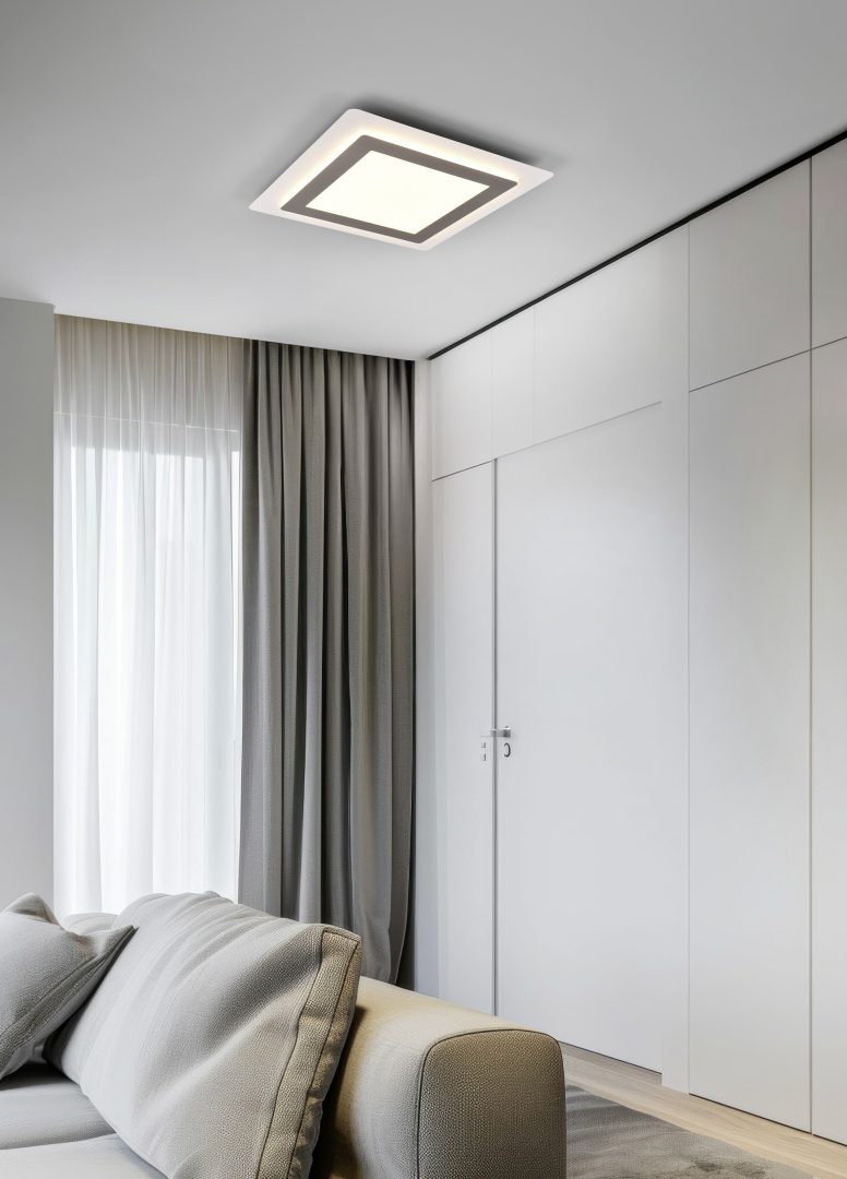 Laevalgusti Morgan LED 45x45 cm valge/hõbedane teras - Image 2