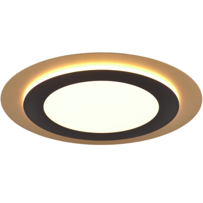 Laevalgusti LED 45 cm matt must/kuld