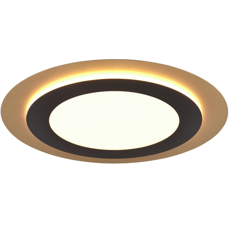 Laevalgusti LED 45 cm matt must/kuld