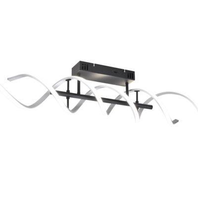 Laevalgusti Sequence LED harjatud alumiinium/matt must