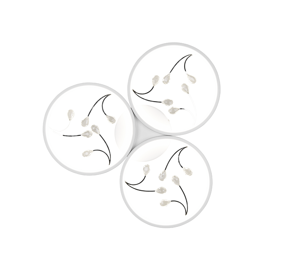 Laevalgusti Groovy LED 3 tk matt valge/hõbedane - Image 3