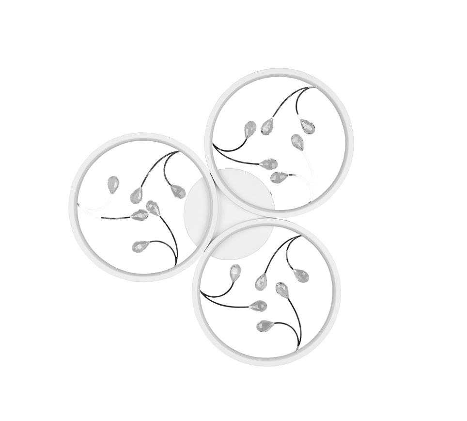 Laevalgusti Groovy LED 3 tk matt valge/hõbedane - Image 5