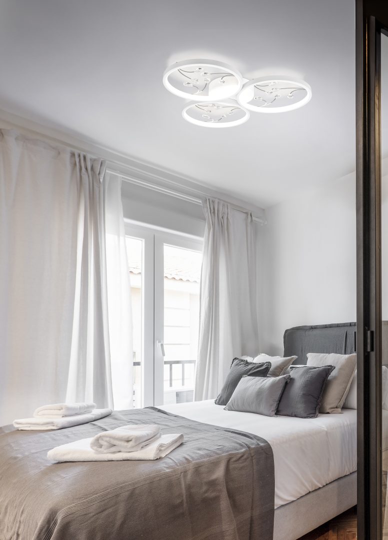 Laevalgusti Groovy LED 3 tk matt valge/hõbedane - Image 2