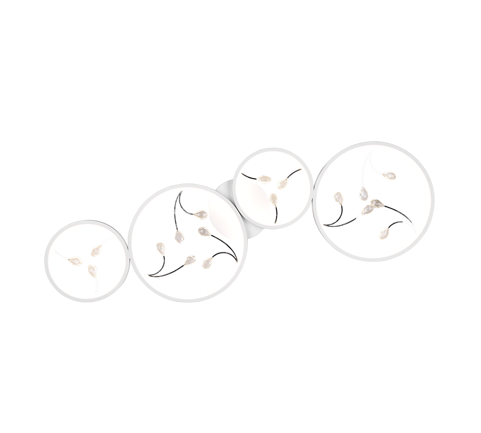 Laevalgusti LED 4 tk matt valge/hõbedane - Image 2