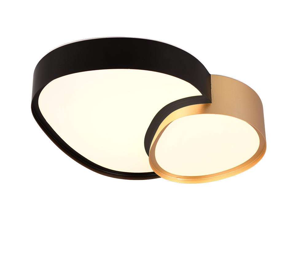 Laevalgusti Rise LED 43 cm must-kuld