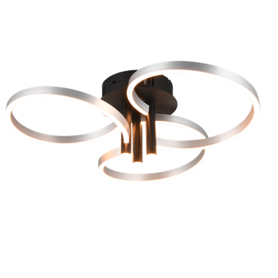 Laevalgusti Caruso LED must/alumiinium