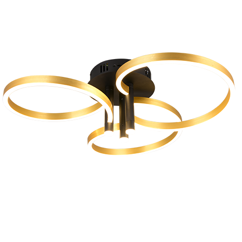 Laevalgusti Caruso LED matt must/kuld - Image 2