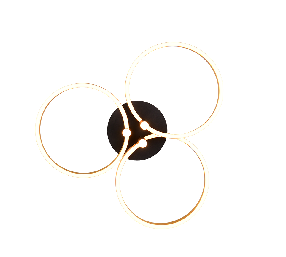 Laevalgusti Caruso LED matt must/kuld - Image 4