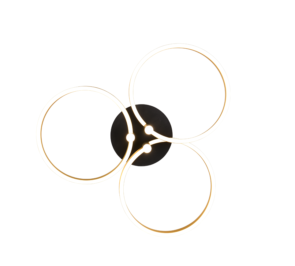 Laevalgusti Caruso LED matt must/kuld - Image 5