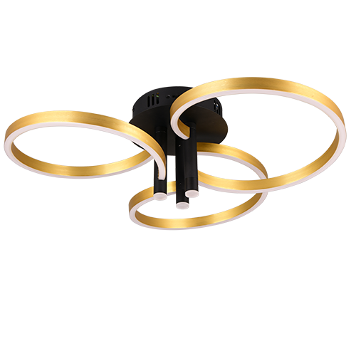 Laevalgusti Caruso LED matt must/kuld - Image 6