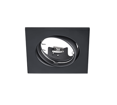 Süvistatav kohtvalgusti GU10 must ruudukujuline - Image 2