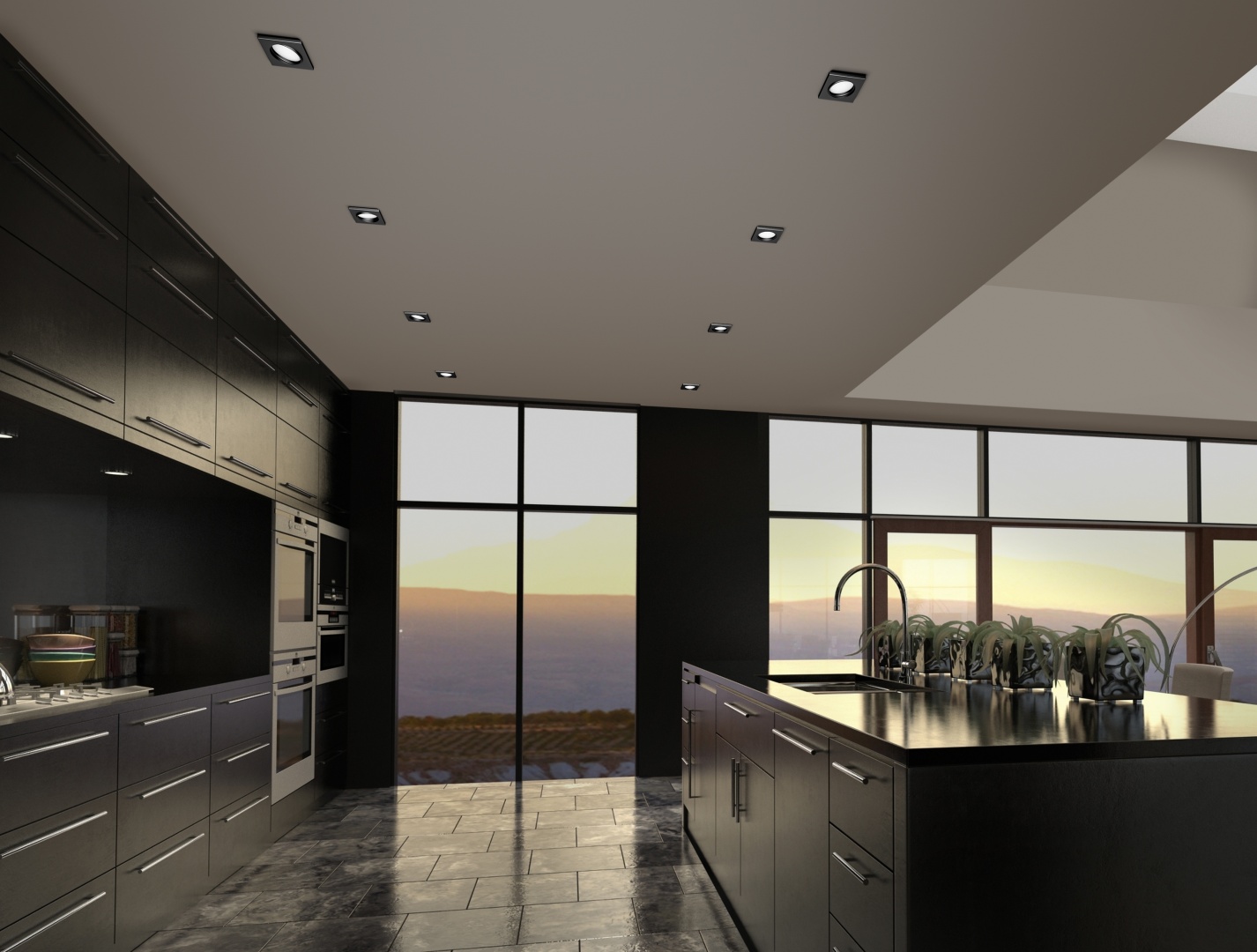 Süvistatav LED kohtvalgusti must ruudukujuline - Image 2