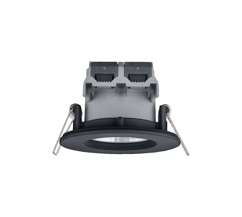 Süvistatav LED kohtvalgusti IP65 must ümmargune - Image 2