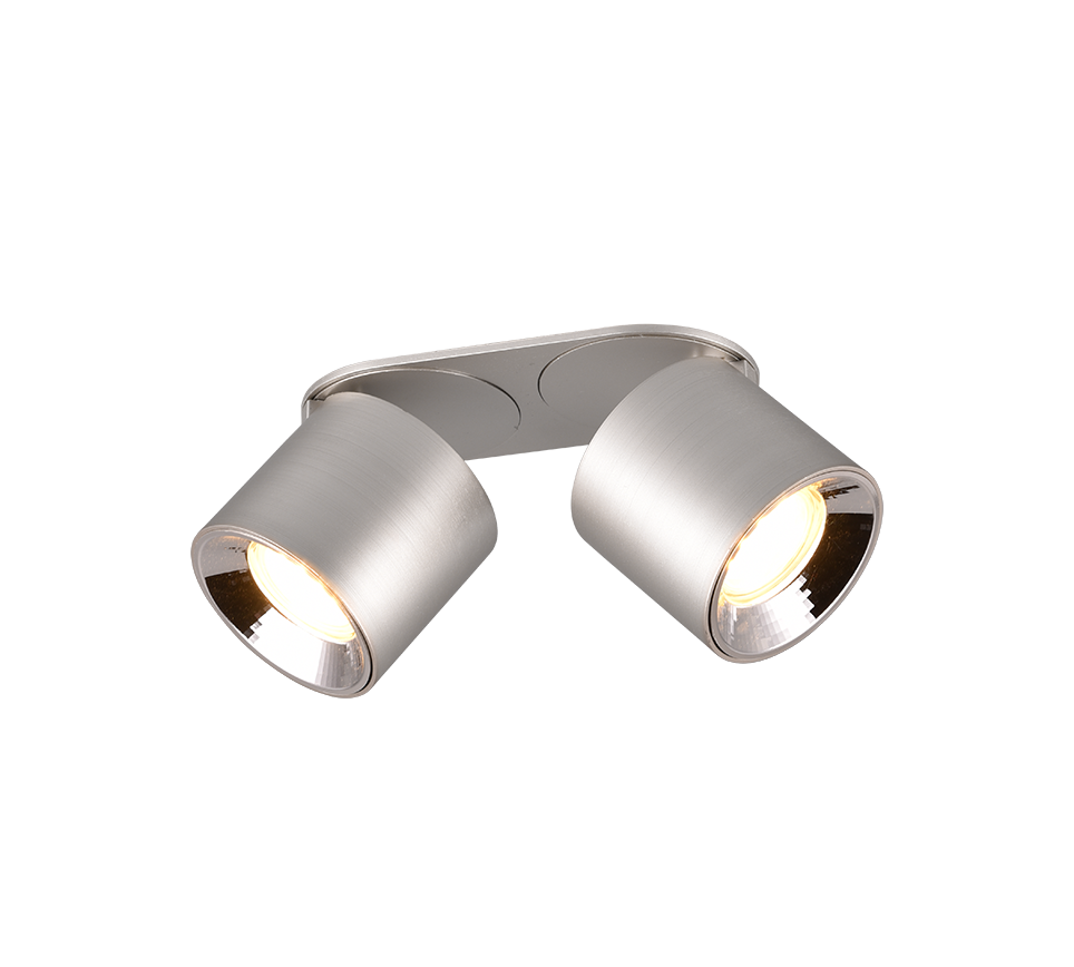Kohtvalgusti 2 tk GU10 hõbedane alumiinium - Image 2