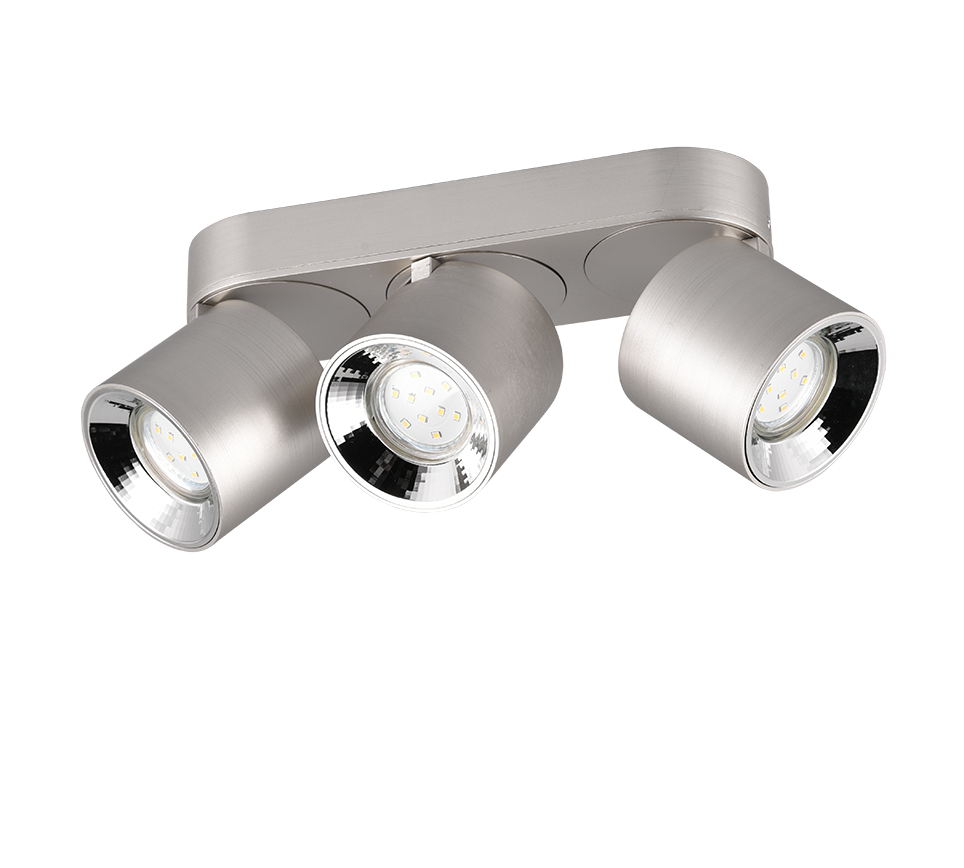 Kohtvalgusti 3 tk GU10 hõbedane alumiinium - Image 4