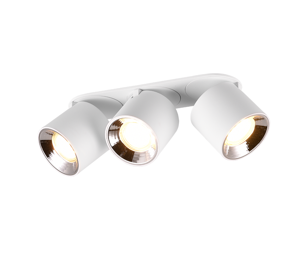Kohtvalgusti 3 tk GU10 matt valge - Image 3