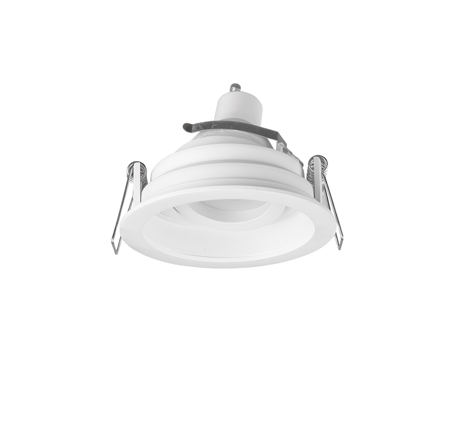 Süvistatav kohtvalgusti GU10 9 cm matt valge ümmargune - Image 3