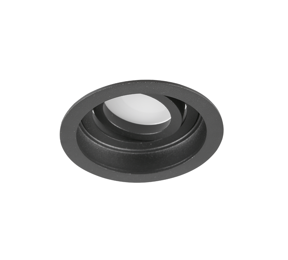 Süvistatav kohtvalgusti GU10 9 cm must ümmargune - Image 2