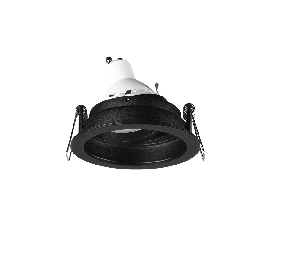 Süvistatav kohtvalgusti GU10 9 cm must ümmargune - Image 3