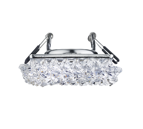 Süvistatav kohtvalgusti GU10 ruudu kujuline hõbedane - Image 2