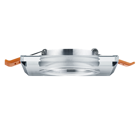 Süvistatav kohtvalgusti GU10 ruudukujuline hõbedane/selge - Image 2