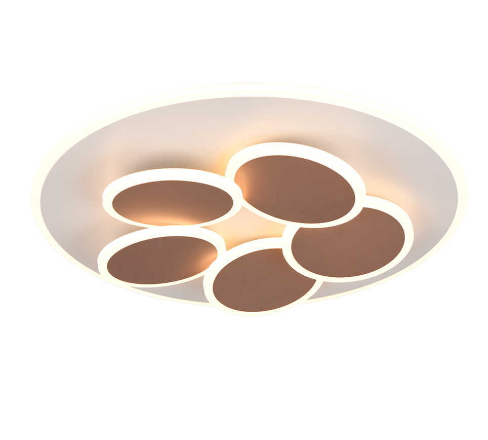 Laevalgusti Mandala LED soe hall/kohvi pruun