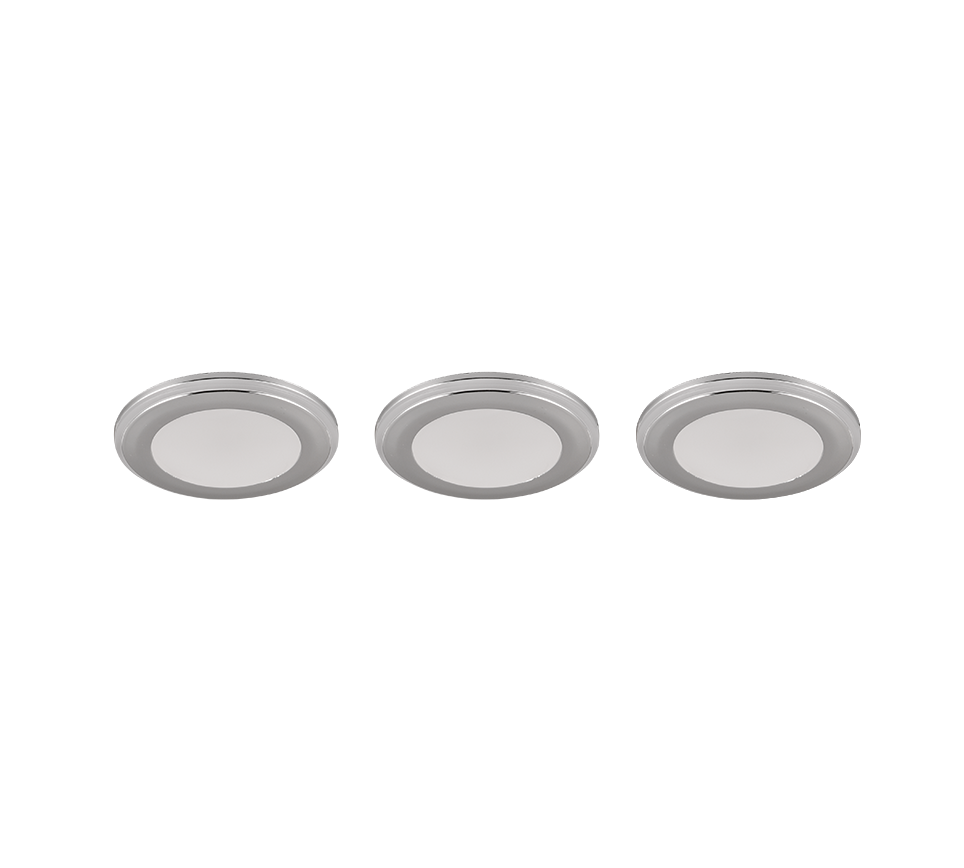 Süvistatav LED kohtvalgusti hõbedane 3-pack RGB - Image 9