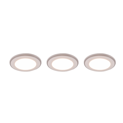 Süvistatav LED kohtvalgusti matt valge 3 tk RGB