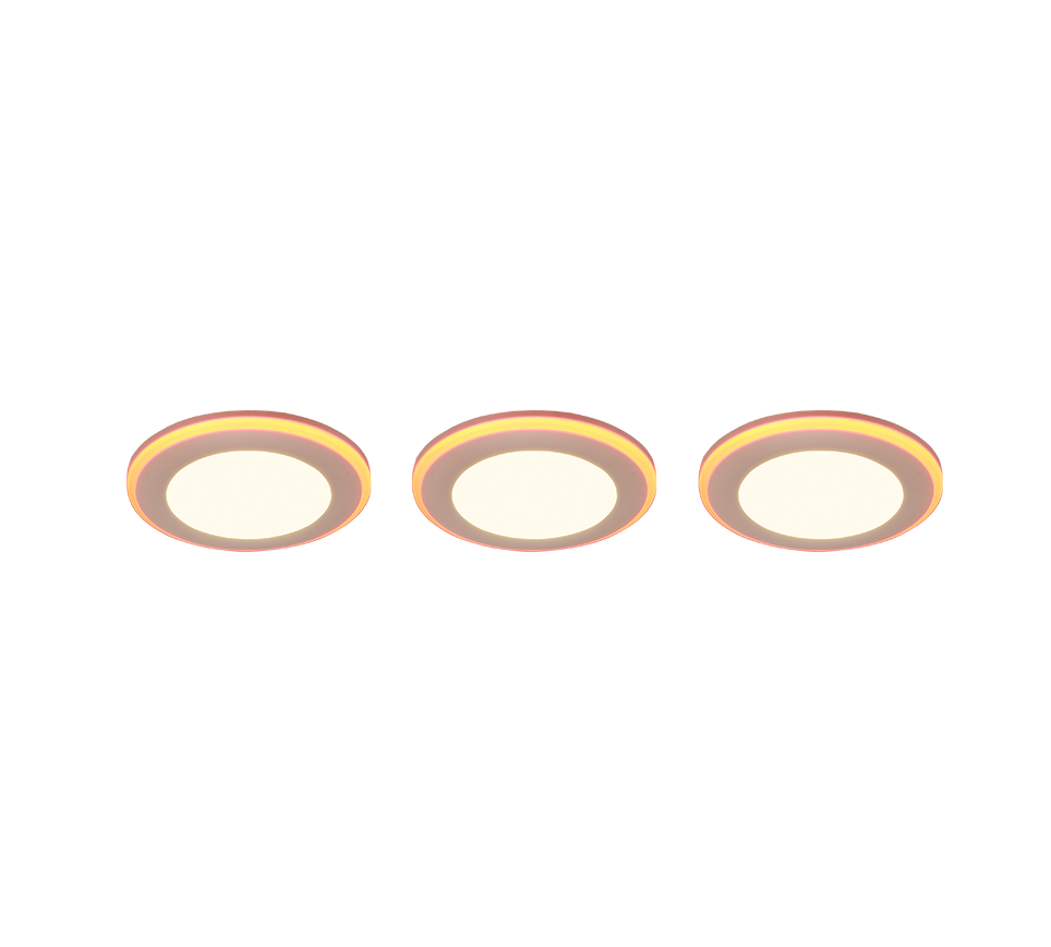 Süvistatav LED kohtvalgusti matt valge 3 tk RGB - Image 2