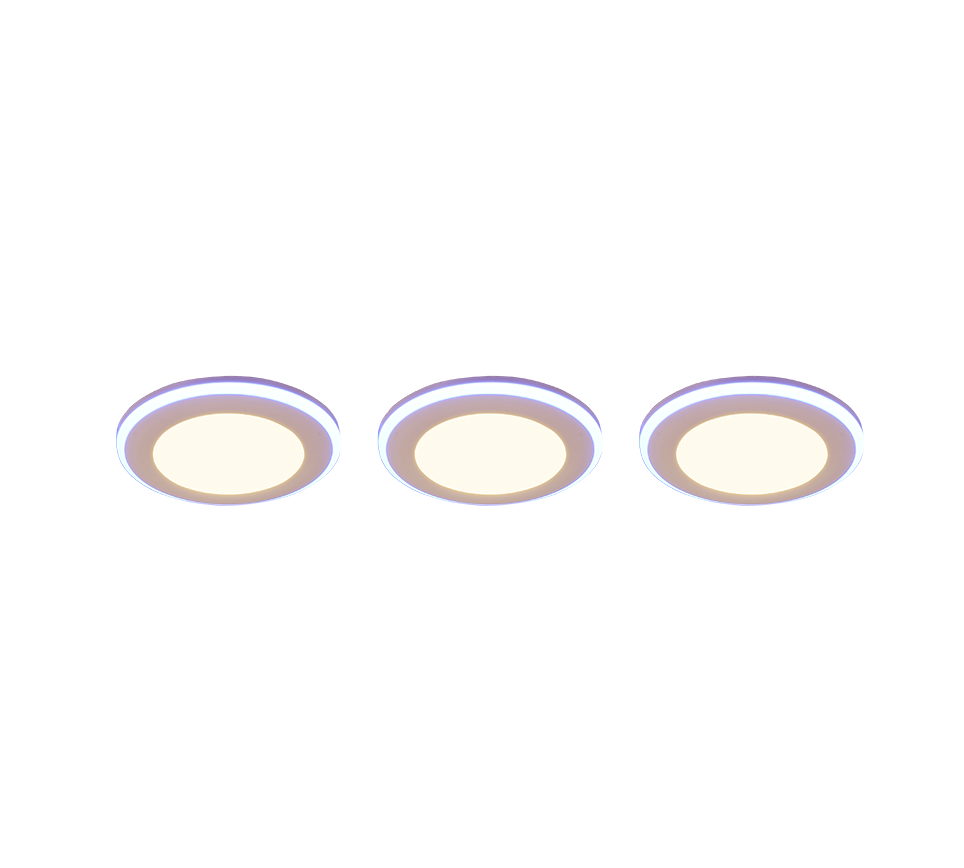 Süvistatav LED kohtvalgusti matt valge 3 tk RGB - Image 4