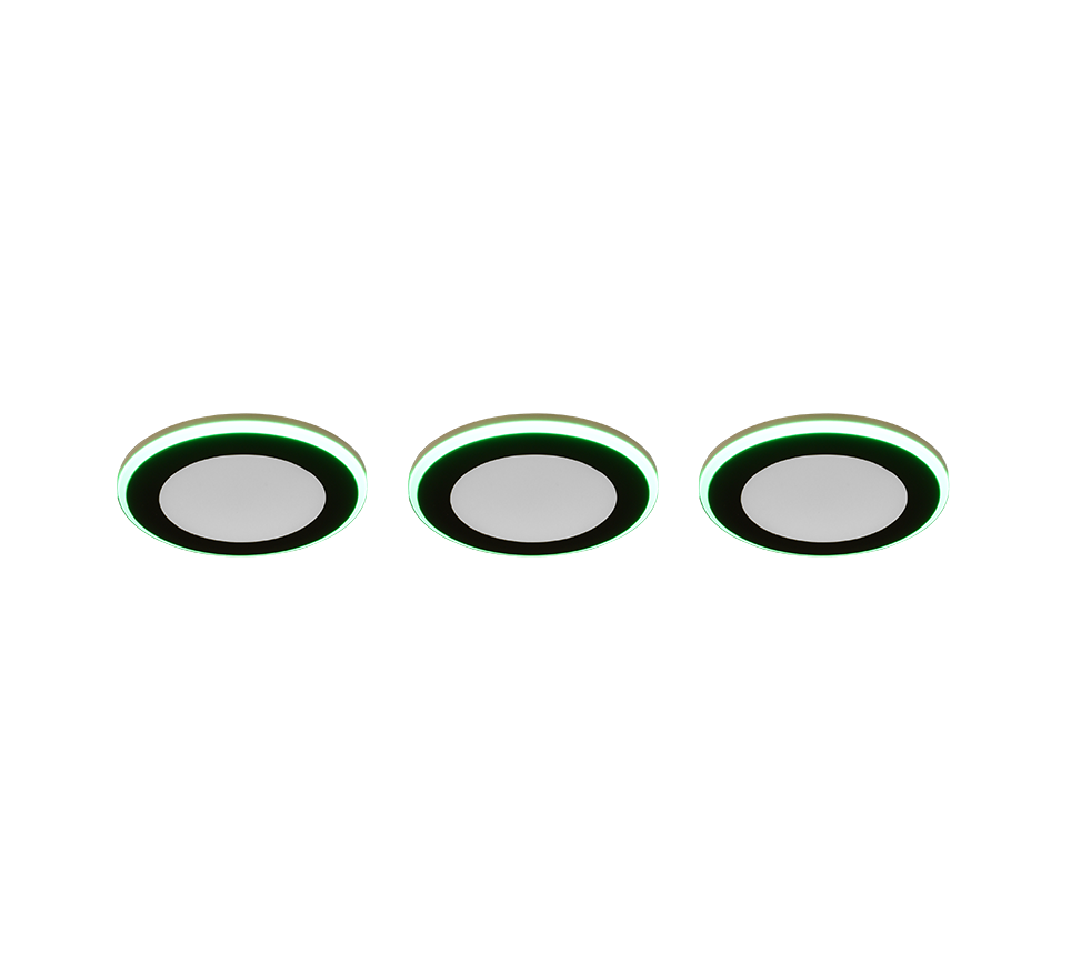 Süvistatav LED kohtvalgusti must 3-pack RGB - Image 6