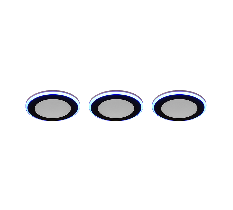 Süvistatav LED kohtvalgusti must 3-pack RGB - Image 7