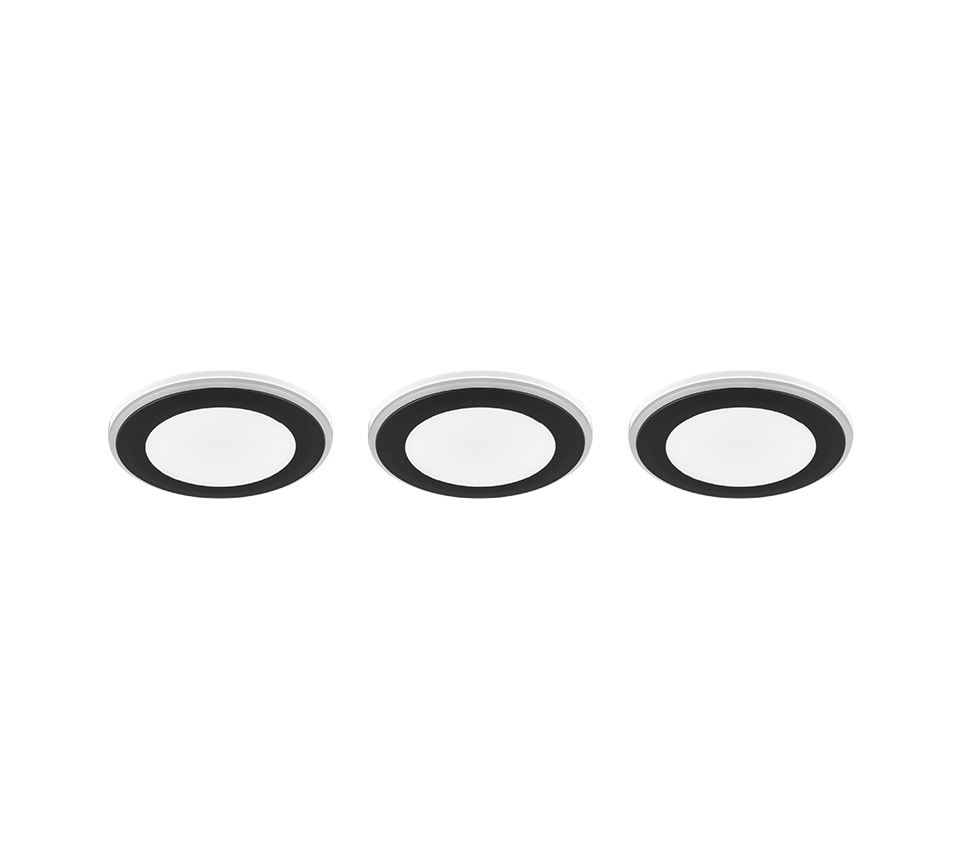 Süvistatav LED kohtvalgusti must 3-pack RGB - Image 8