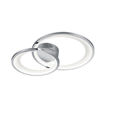 Granada LED laevalgusti 2 tk 59 cm hõbedane