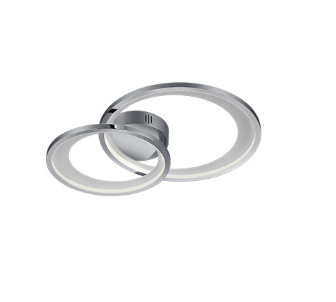 Granada LED laevalgusti 2 tk 59 cm hõbedane - Image 3