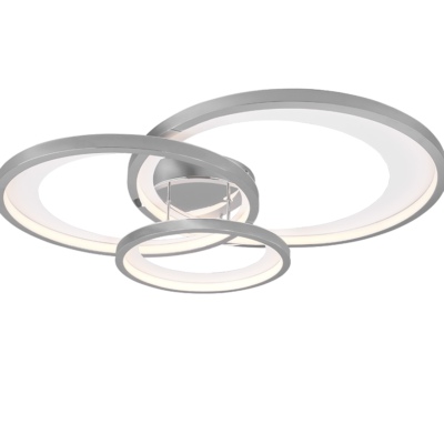 Granada LED laevalgusti 3 tk 71 cm matt valge/hõbedane