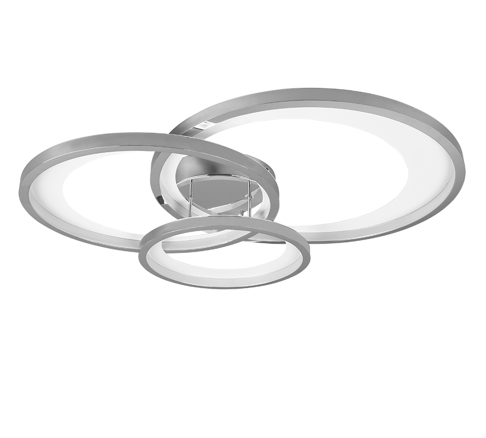 Granada LED laevalgusti 3 tk 71 cm matt valge/hõbedane - Image 3