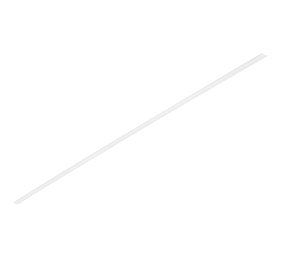 DUOline katteplaat ümmargune 100 cm matt valge